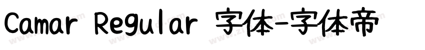 Camar Regular 字体字体转换